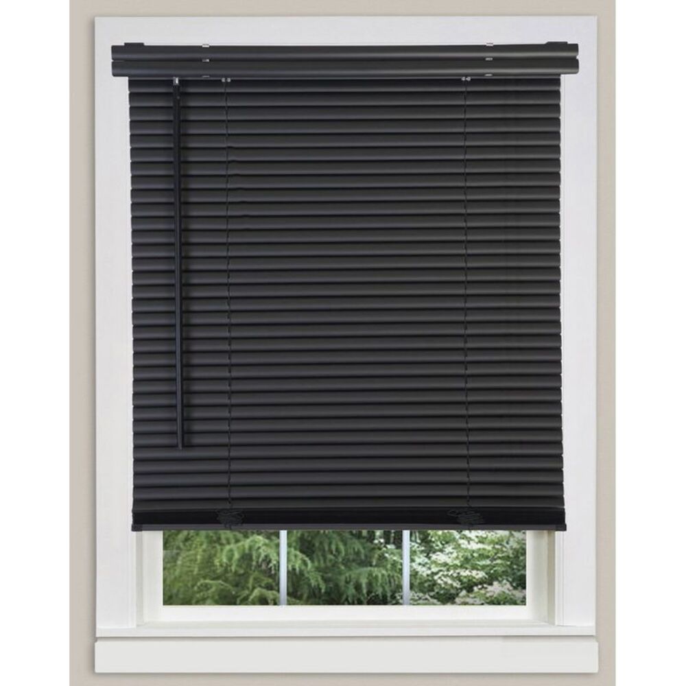 Cordless Light Filtering Mini Blind - 23 Inch Width, 64 Inch Length, 1" Slat